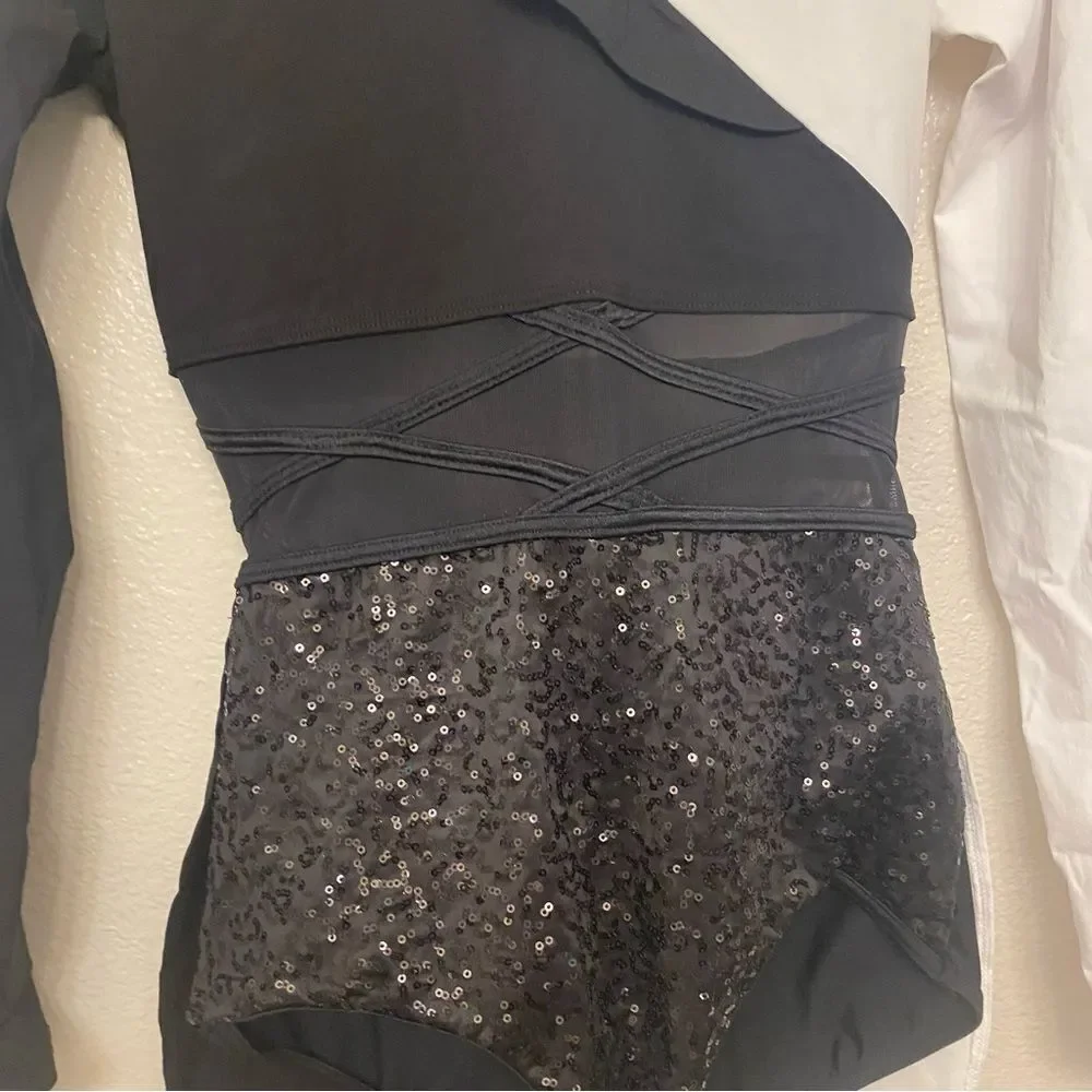 Weissman dance costume white black