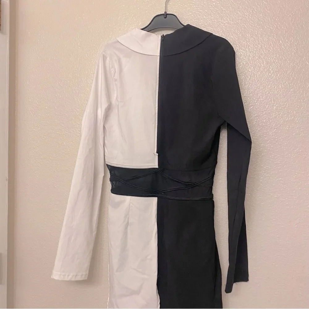 Weissman dance costume white black