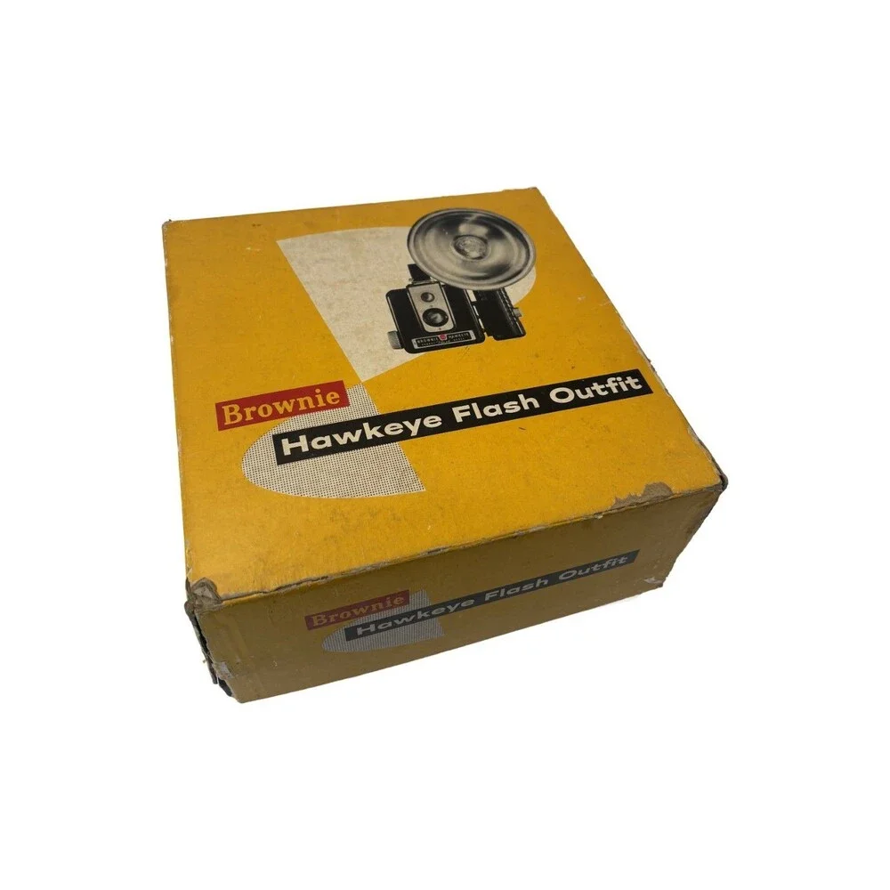 Vintage Kodak Brownie Hawkeye Flash Camera Box Set