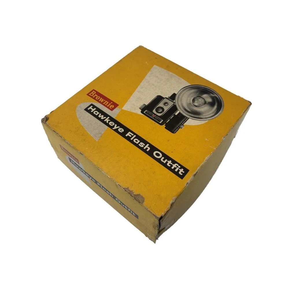 Vintage Kodak Brownie Hawkeye Flash Camera Box Set