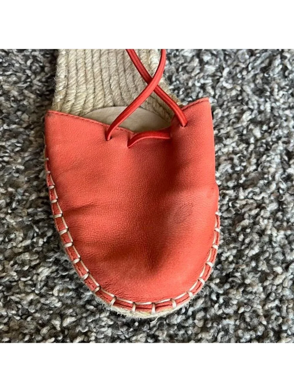 Eileen Fisher Orange/Pink Espadrilles Size 6.5 Summer Vacation Beach Holiday