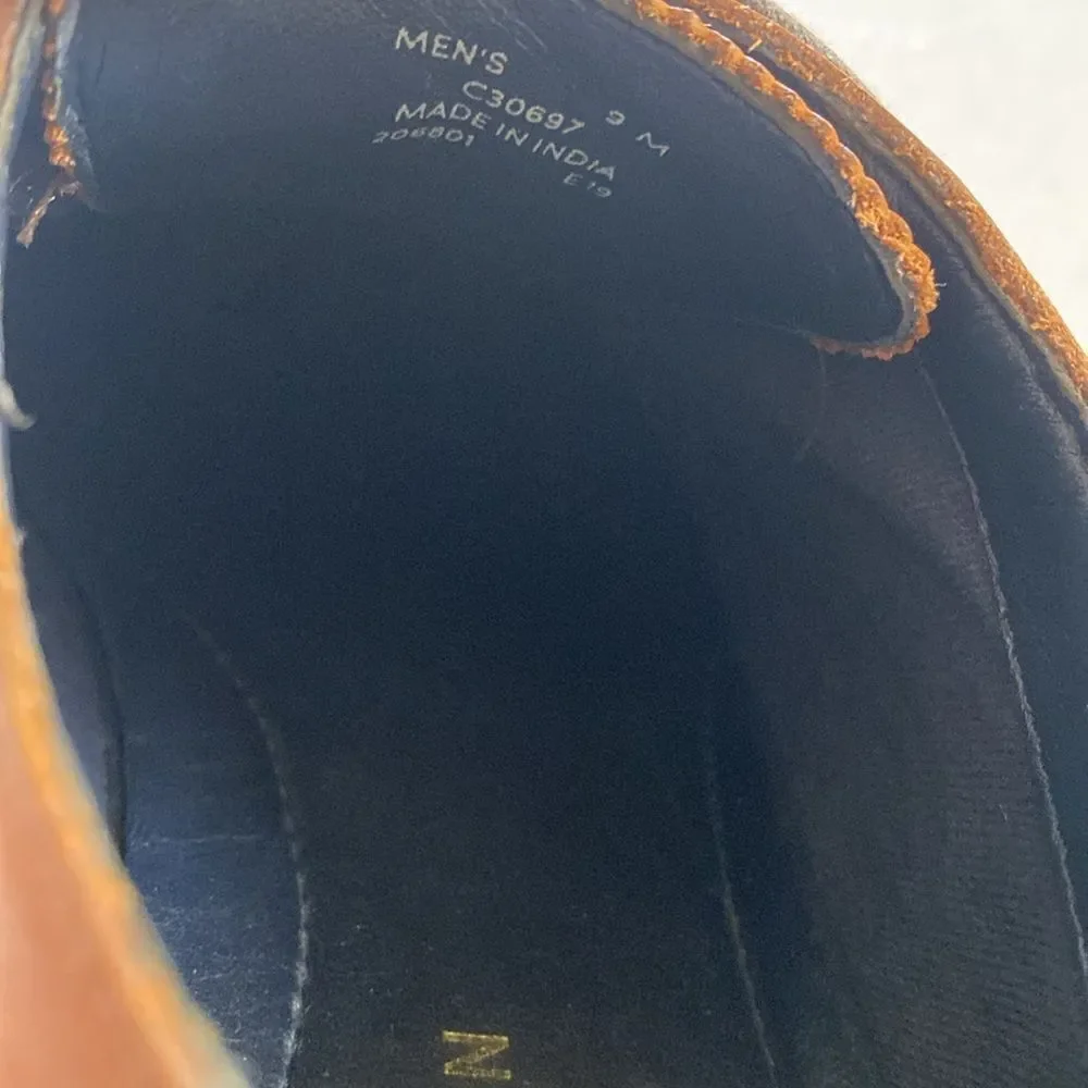 COLE HAAN Morris Men’s Wing Tip Tan Oxfords #C30697 Size 9 M