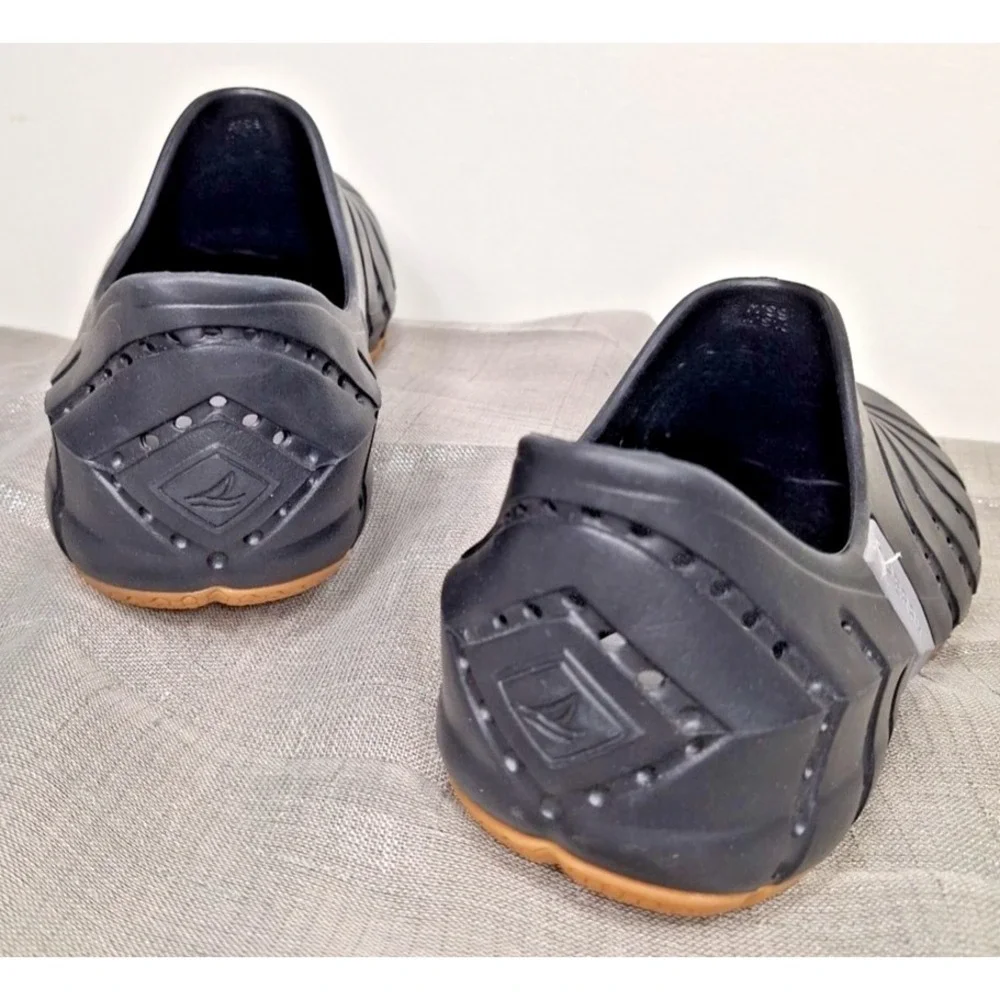 NEW Sperry Water Strider Black Mens 9 Waterproof Shoes Slip on Sports Womans‎ 10