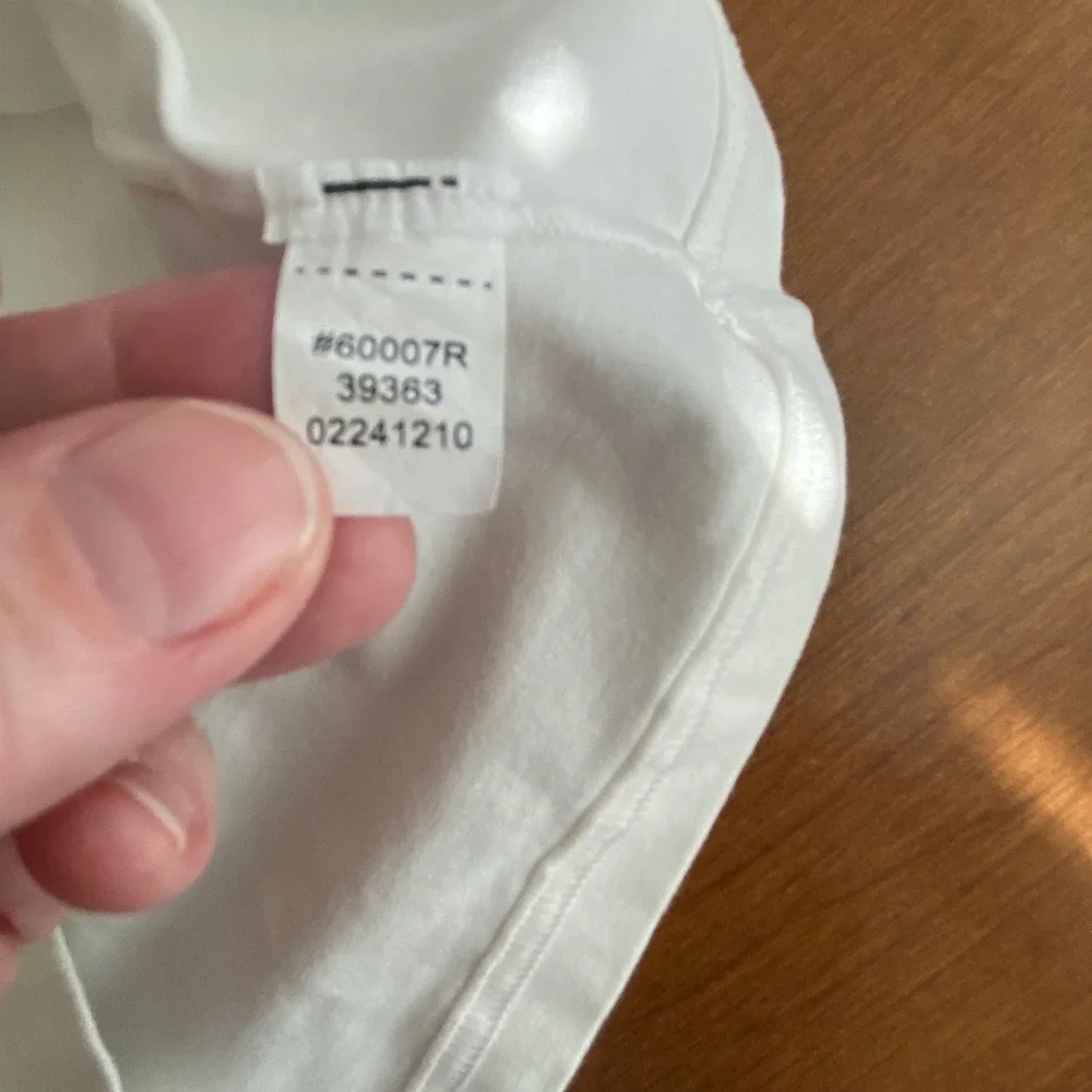 Spanx Mens Sculpt Cotton Compression Crew Neck Undershirt White XL 60007R
