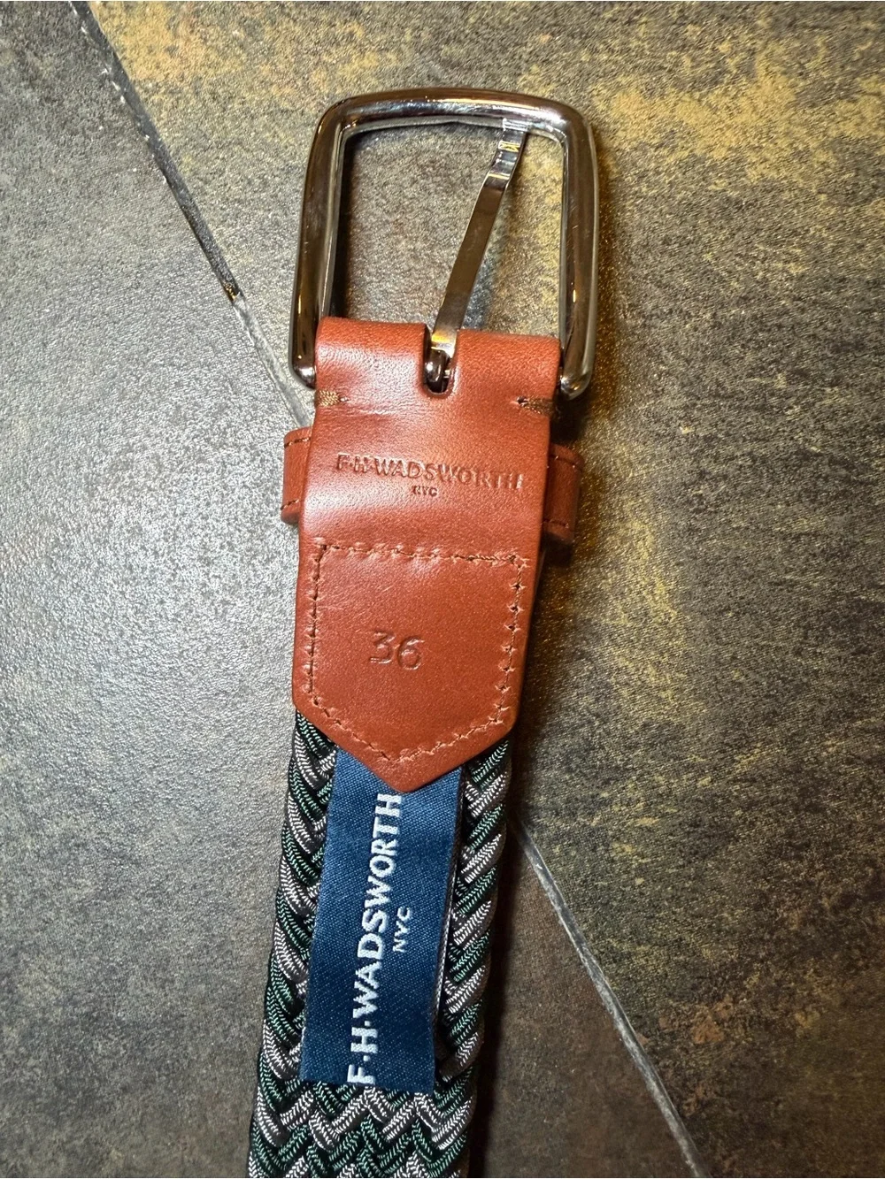 F.H. Wadsworth men’s belt