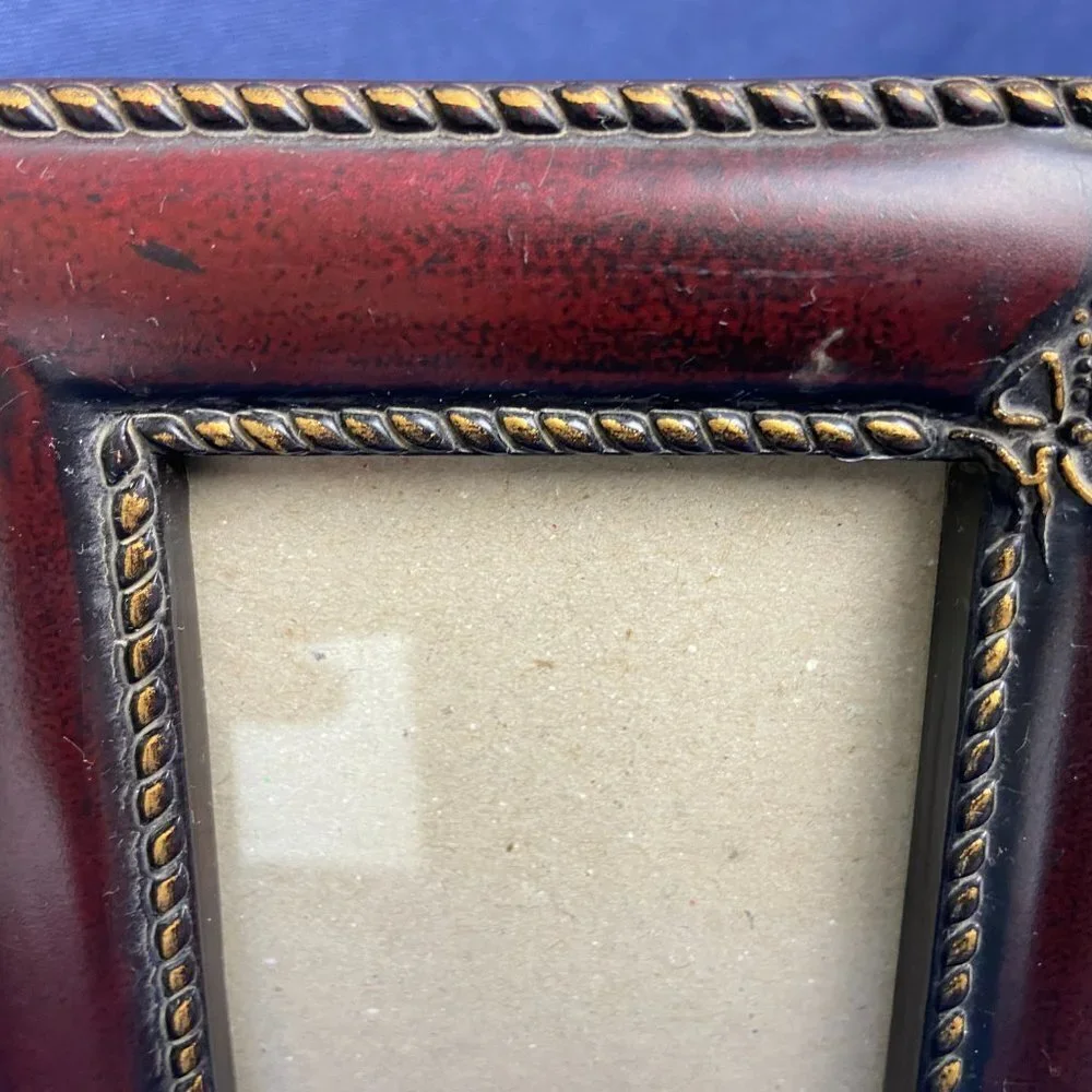 Vintage Wooden Picture Frame Two photos