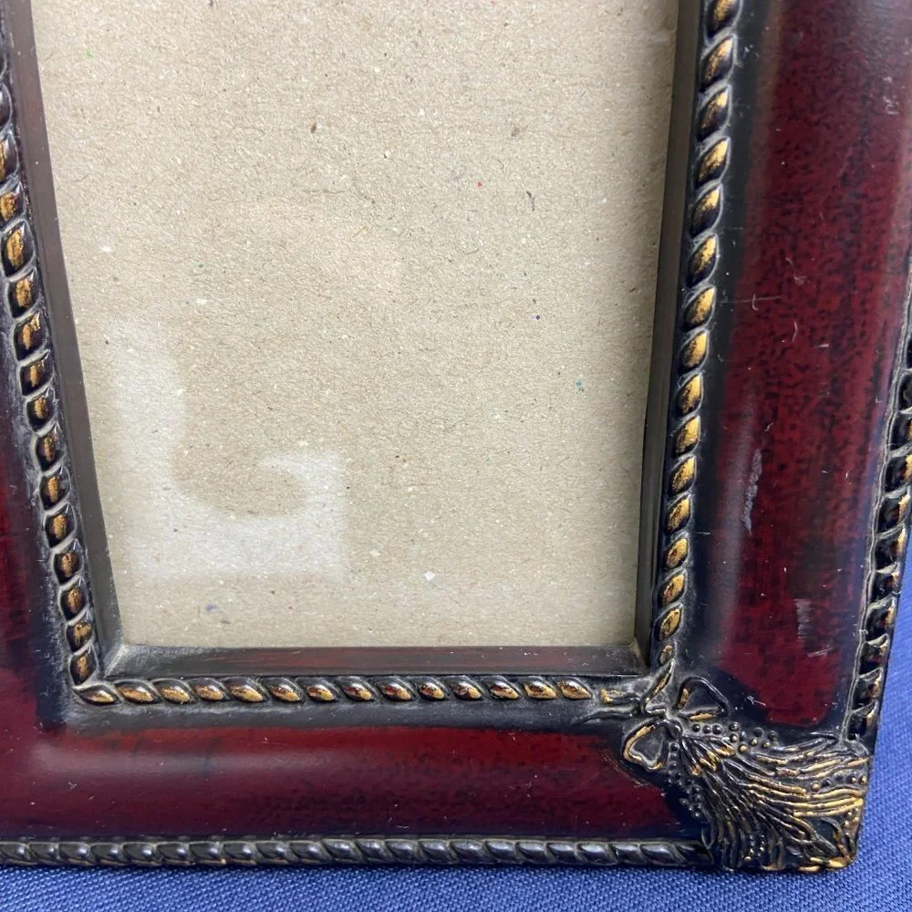 Vintage Wooden Picture Frame Two photos