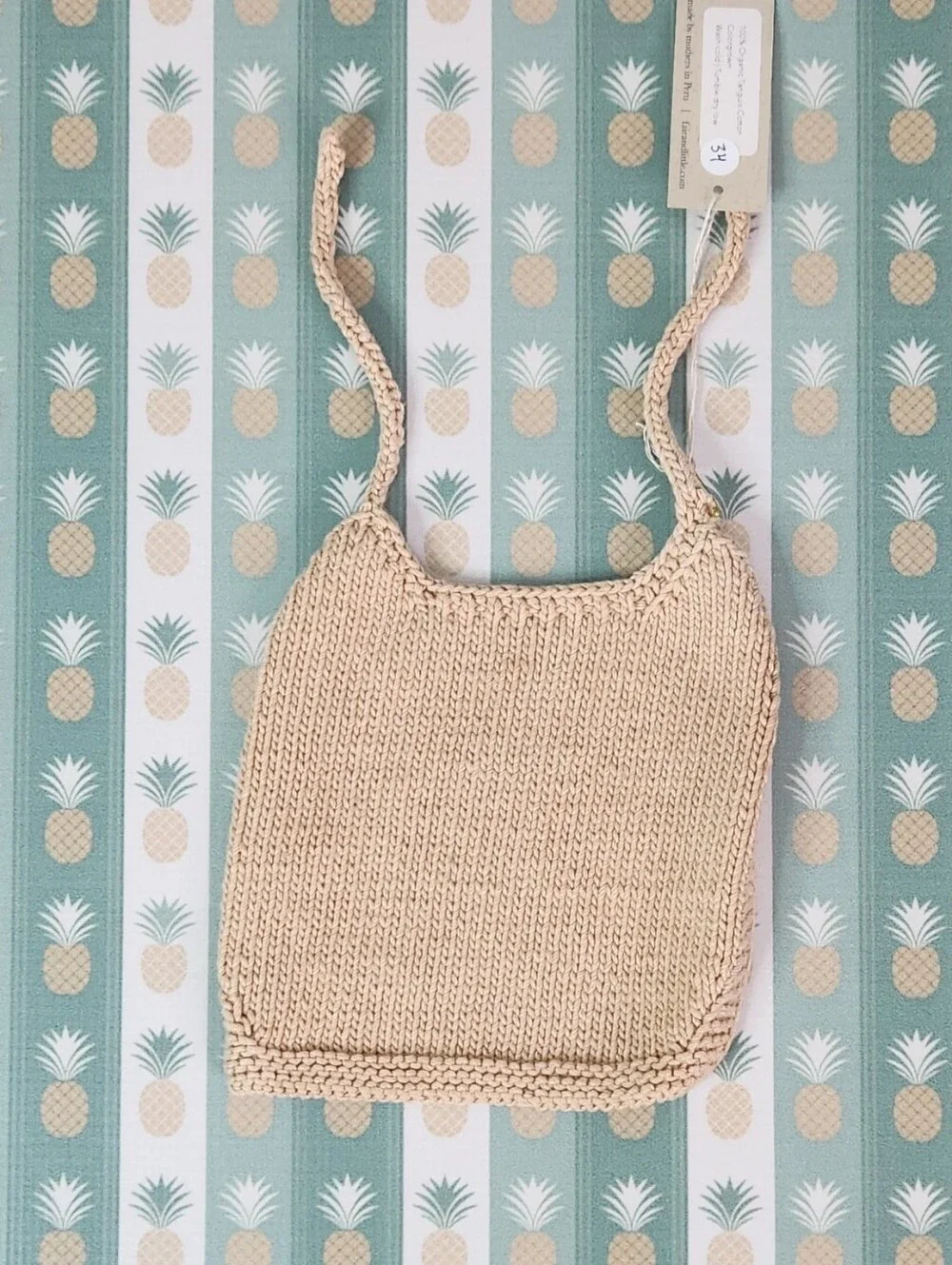 Fair + Simple Organic Cotton Baby Bib - Peruvian Heirloom Tanguis Fiber