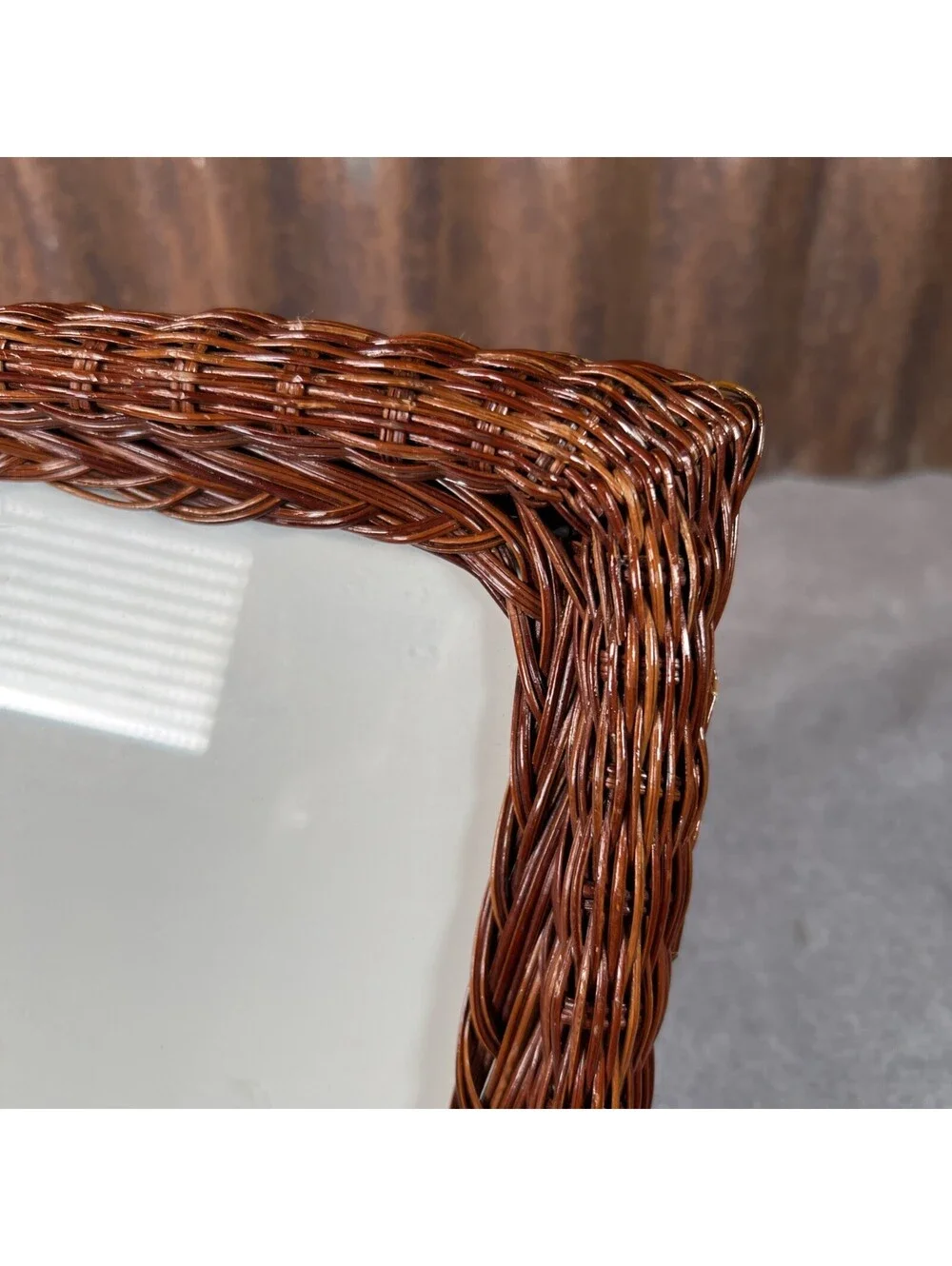 Brown Wicker photo Frame For 5 X 7 Photos - 1290-2N