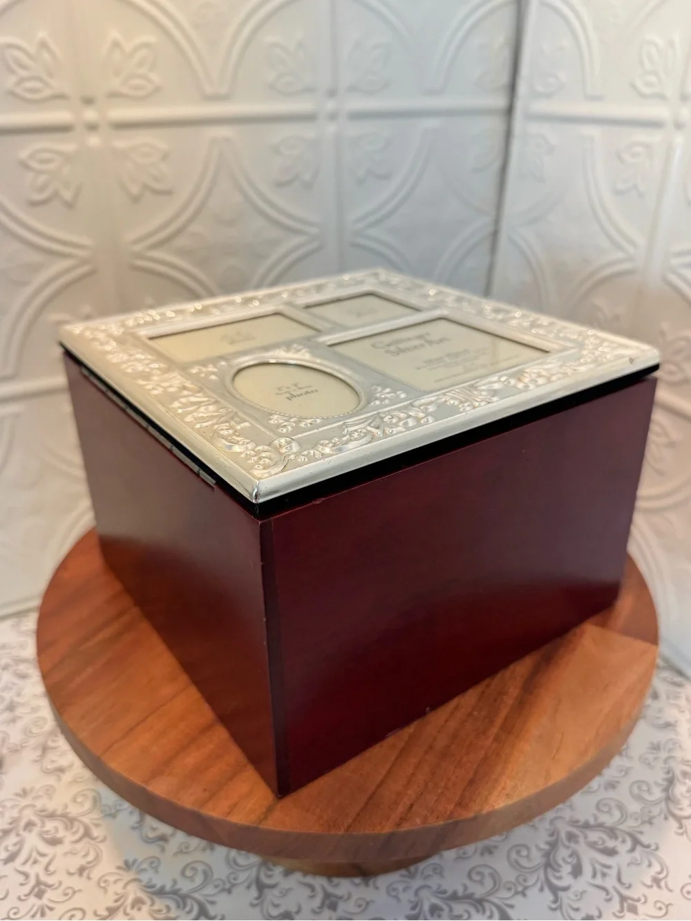 Vintage Godinger Silver Plated Photo Box