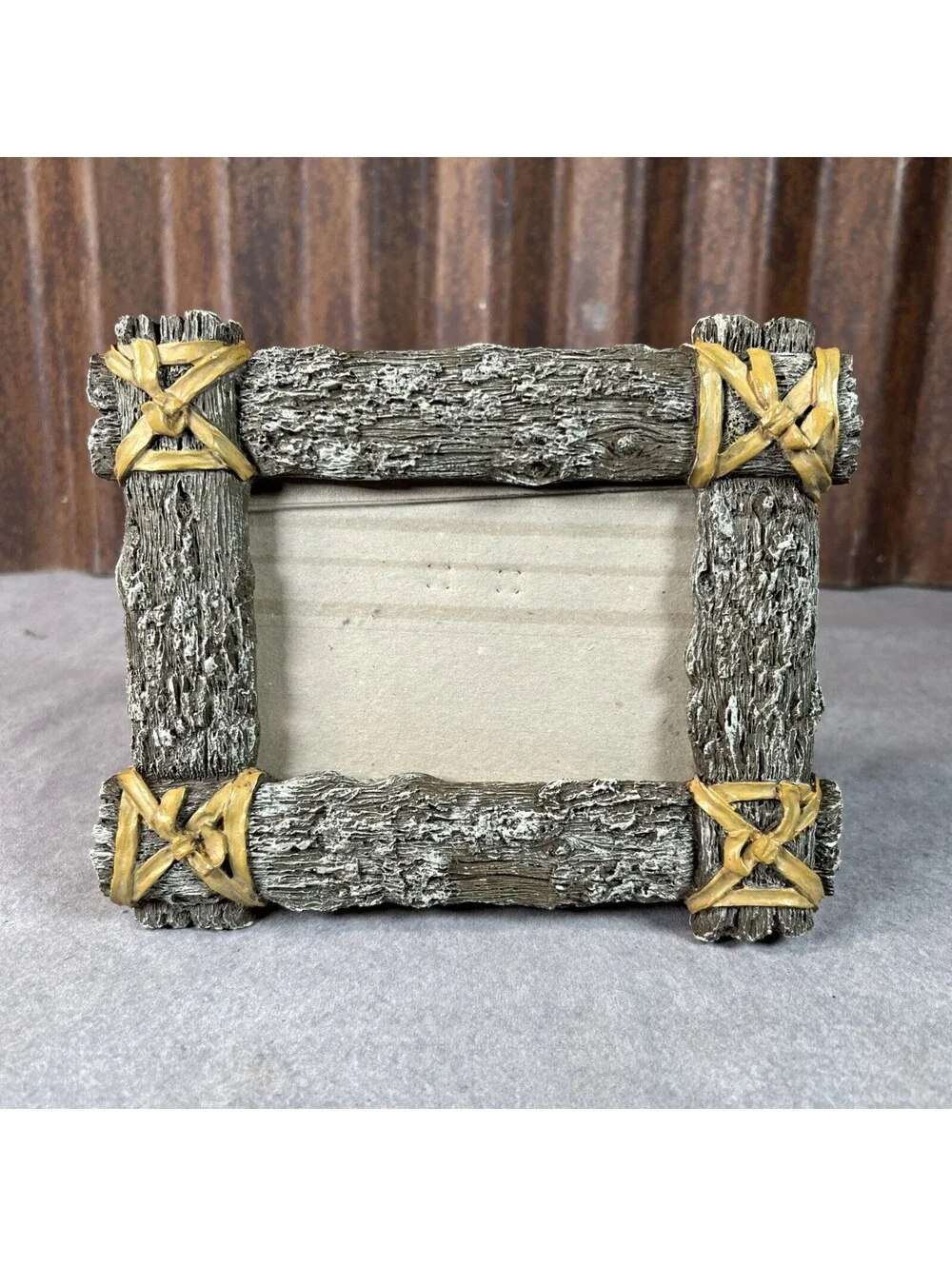 Russ Wood Design Resin Picture Frame Holds 4.5