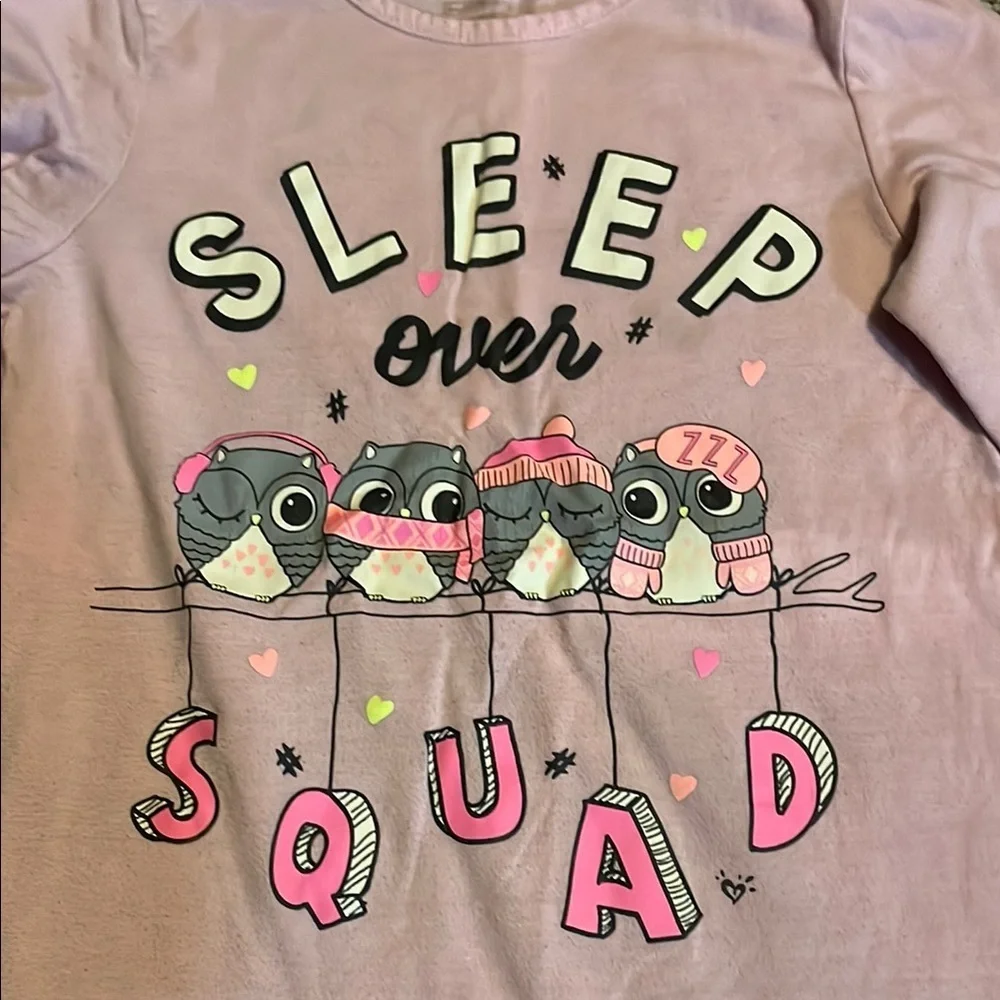 Justice Pink Sleep Over Squad Pajama Set