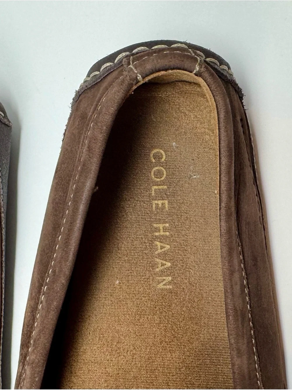 Cole Haan slip suede