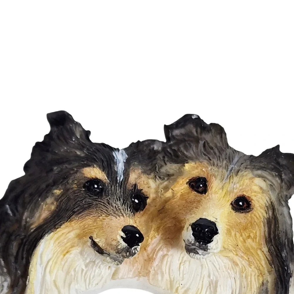 E&S Imports Sheltie Shetland Sheepdog Resin 3D Magnet Easel Back Picture Frame
