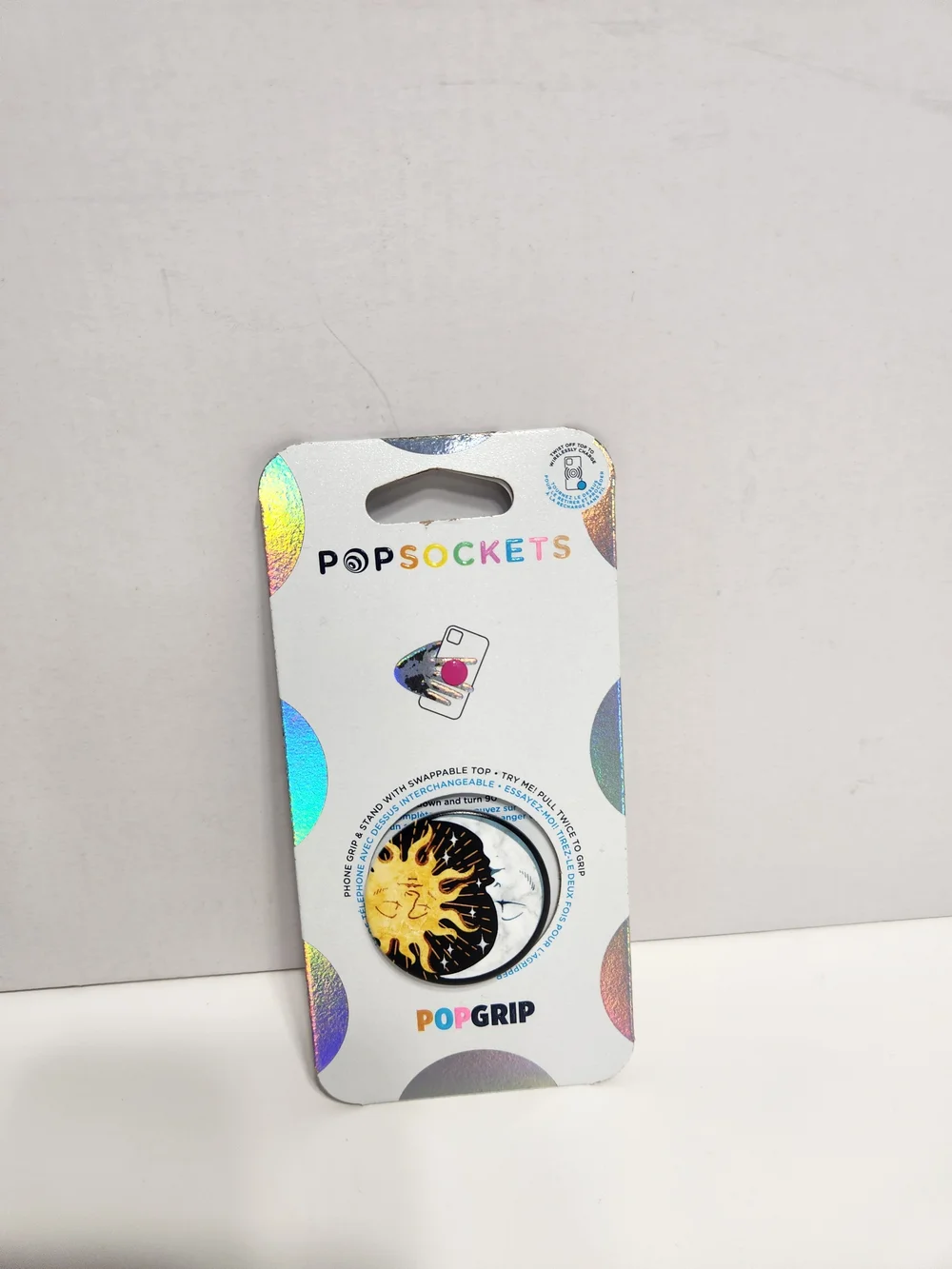 PopSocket PopGrip Sun & Moon PopGrip in Yellow and Black