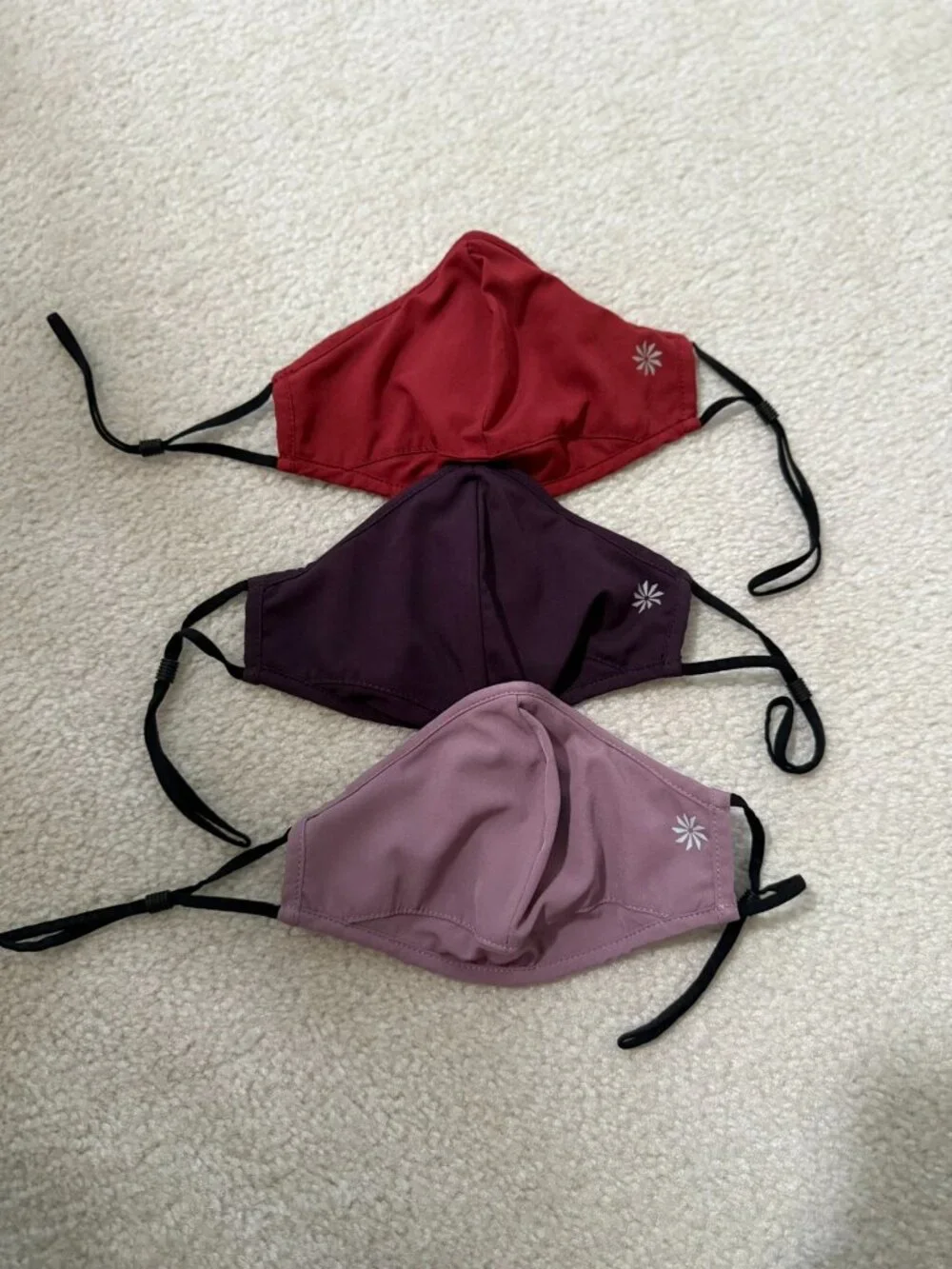 Athleta Made to Move Face Masks -- 3 pack