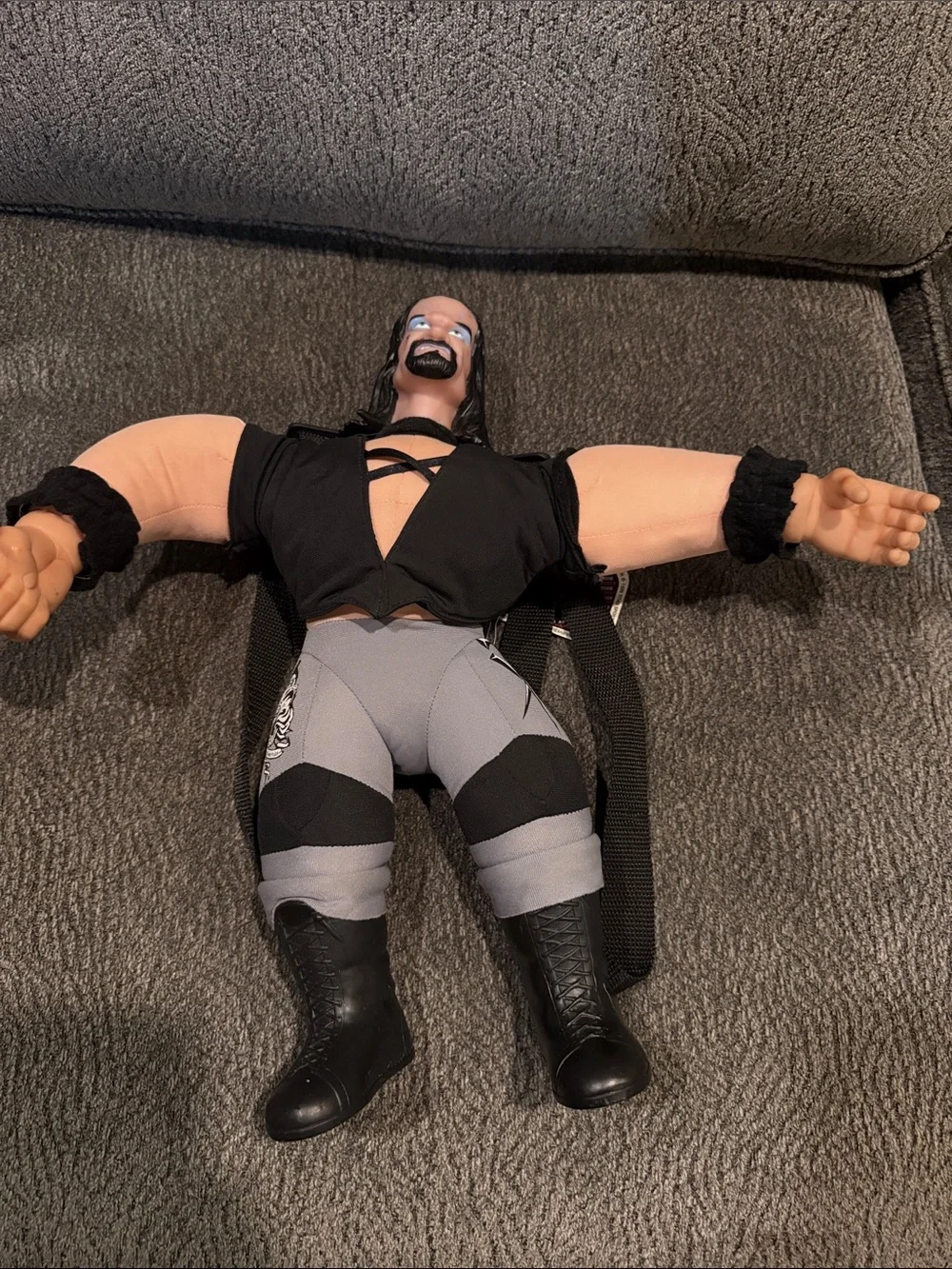 WWF Wrestling Titan Backpack Lot Of 3 Stone Cold The Undertaker The Rock WWF