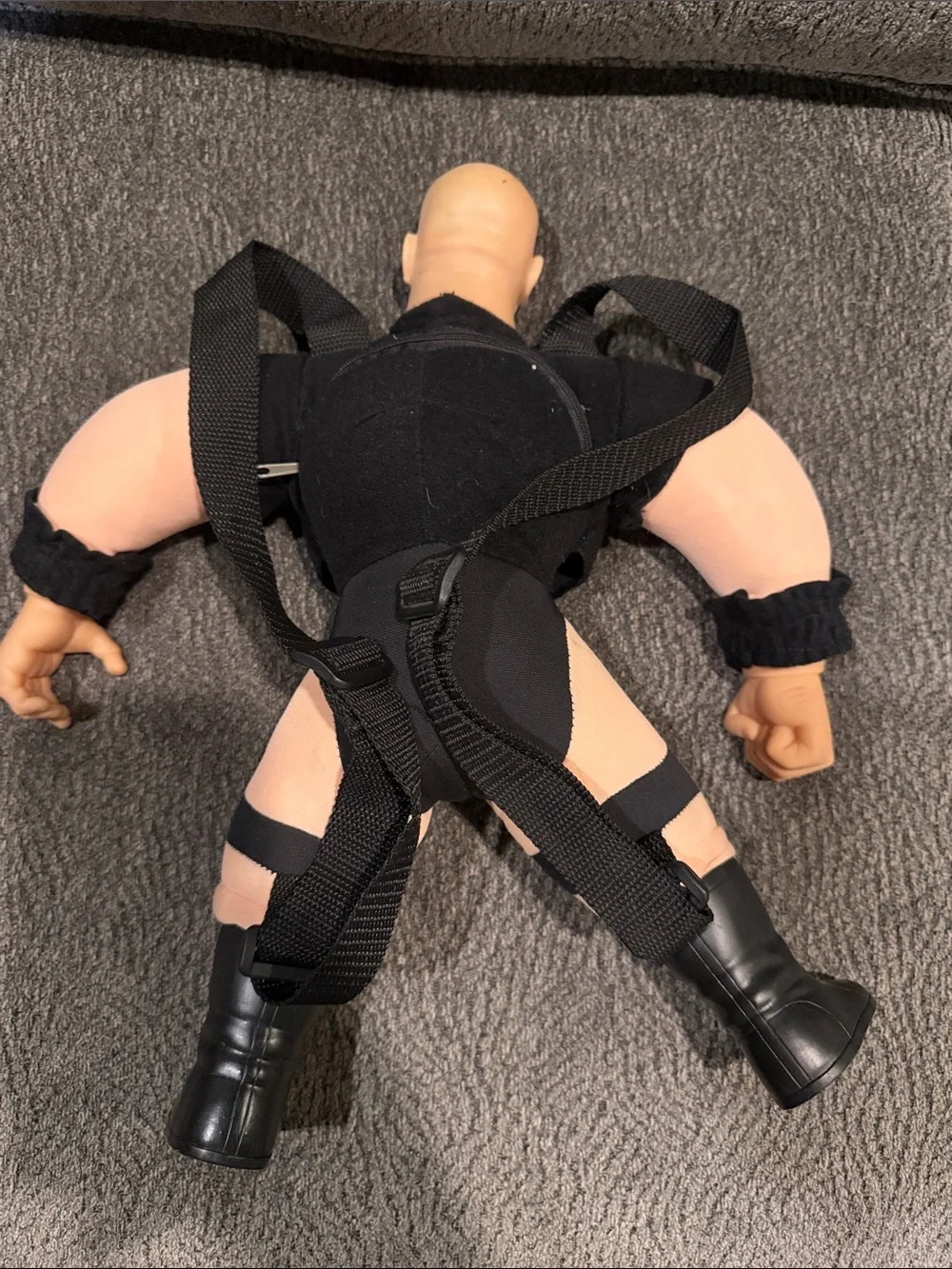 WWF Wrestling Titan Backpack Lot Of 3 Stone Cold The Undertaker The Rock WWF