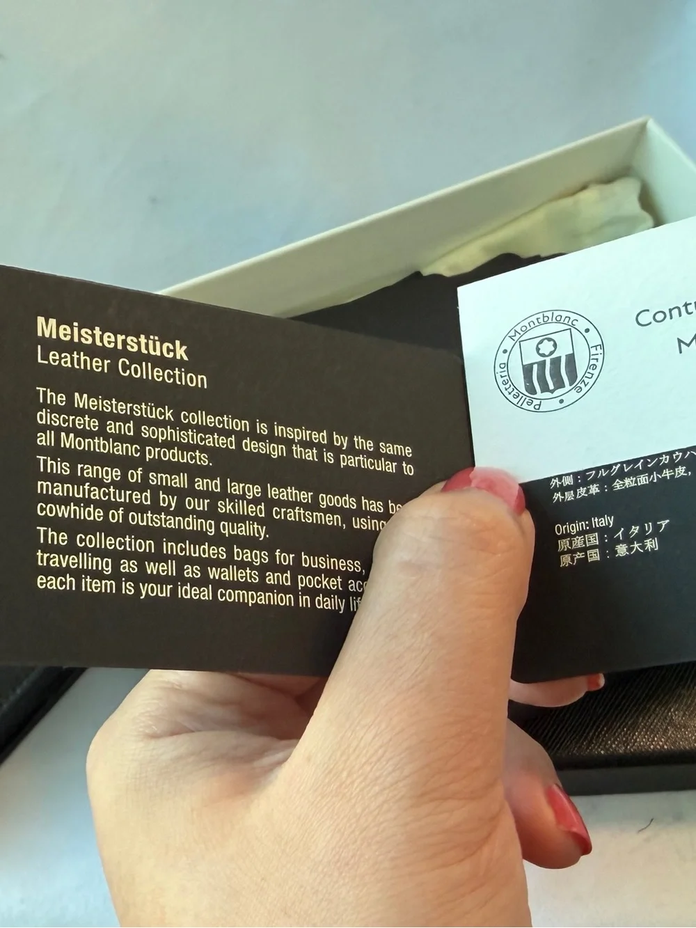 Montblanc Black Leather MEISTERSTÜCK WALLET 12CC