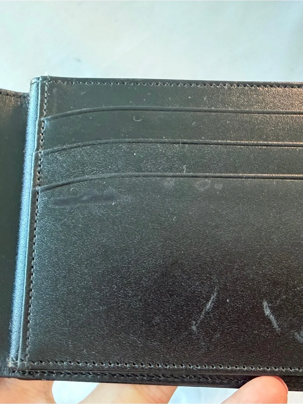 Montblanc Black Leather MEISTERSTÜCK WALLET 12CC