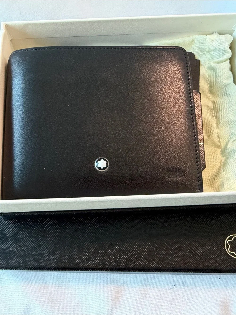 Montblanc Black Leather MEISTERSTÜCK WALLET 12CC