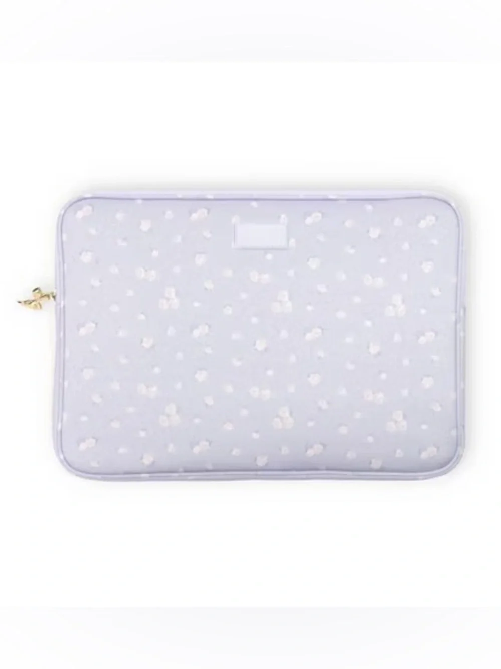LoveShackFancy Everblooming Rosettes Ditsy 15”Laptop Sleeve Whisper Blue