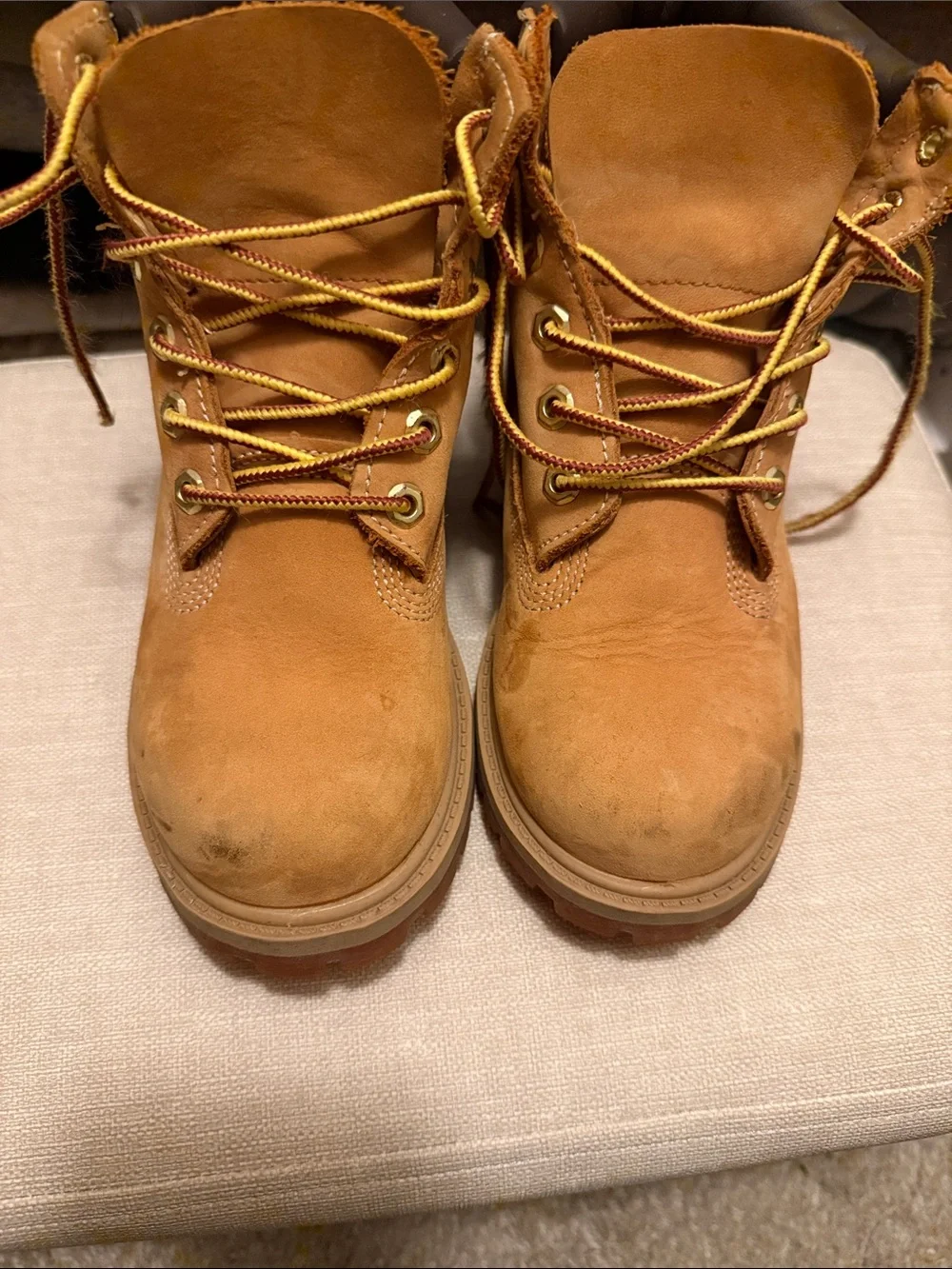 Timberland Kids Wheat Brown Lace-Up Boots