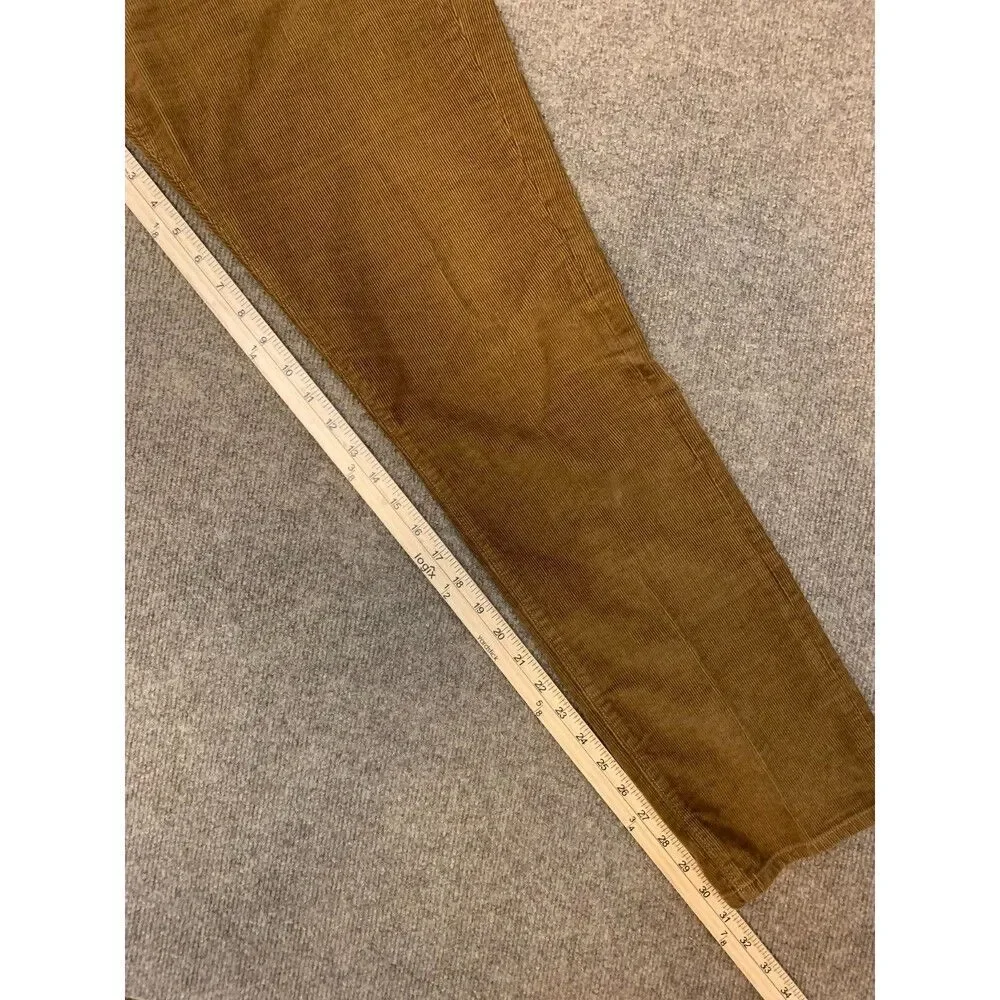 J Crew Pants Mens 35x32 Slim Fit Flex Corduroy Straight Leg Preppy Casual Chino