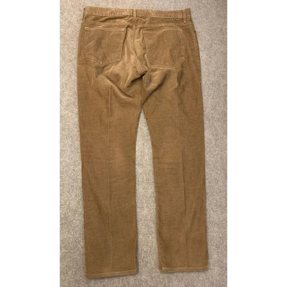 J Crew Pants Mens 35x32 Slim Fit Flex Corduroy Straight Leg Preppy Casual Chino