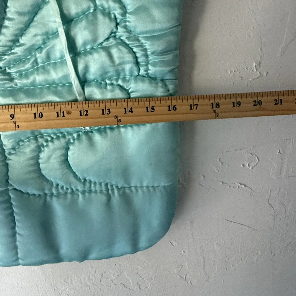Vintage‎ Quilted Baby Bunting Hooded Swaddle Sack 23x14 Warm Liner Rare