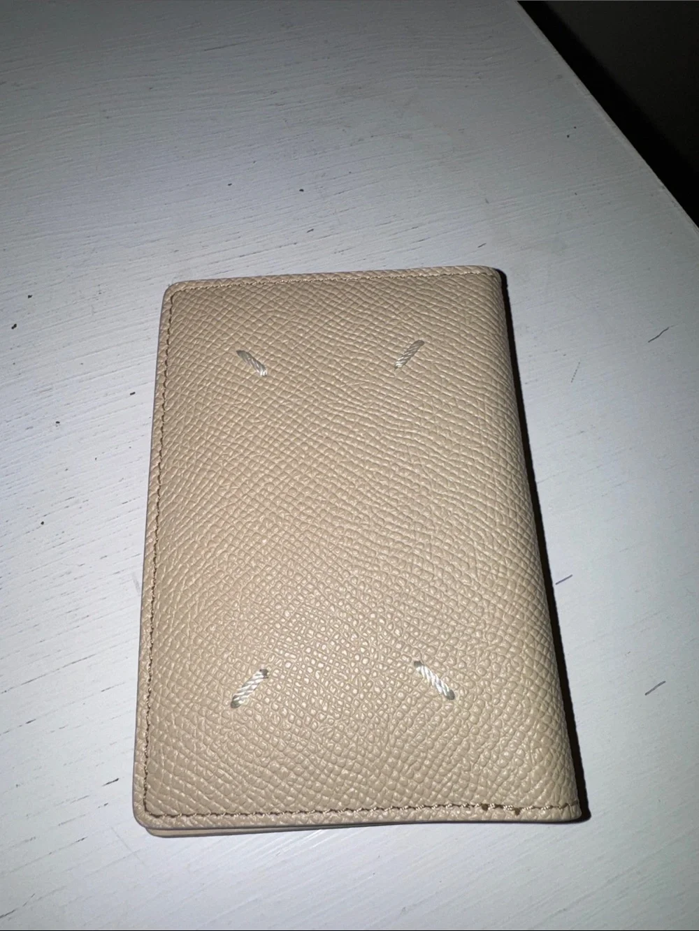 Maison Martin Margiela leather box logo