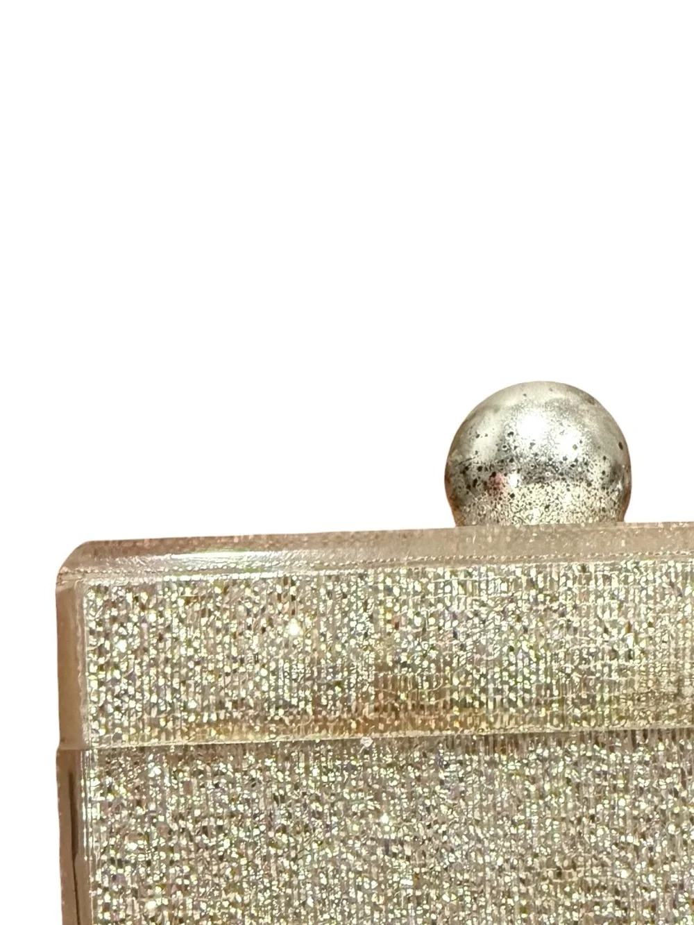Vintage Hollywood Regency Lucite Trinket Jewelry Box Glam Vanity Decor