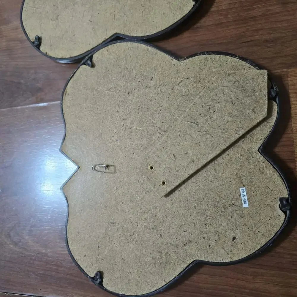Set of Vtg Like Brown Butterfly Shape Plastic 5 Mini Multi-Photo Collage Frames