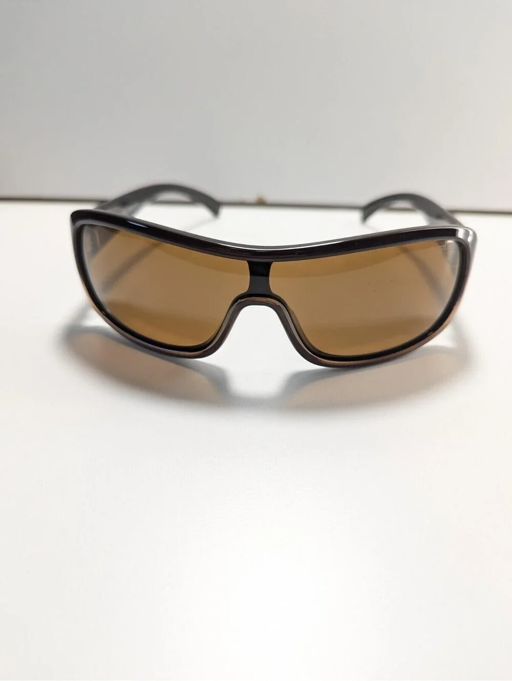 Bolle Whip 10966 Polarized Sunglasses Chunky Brown Eyewear Square Classic Style