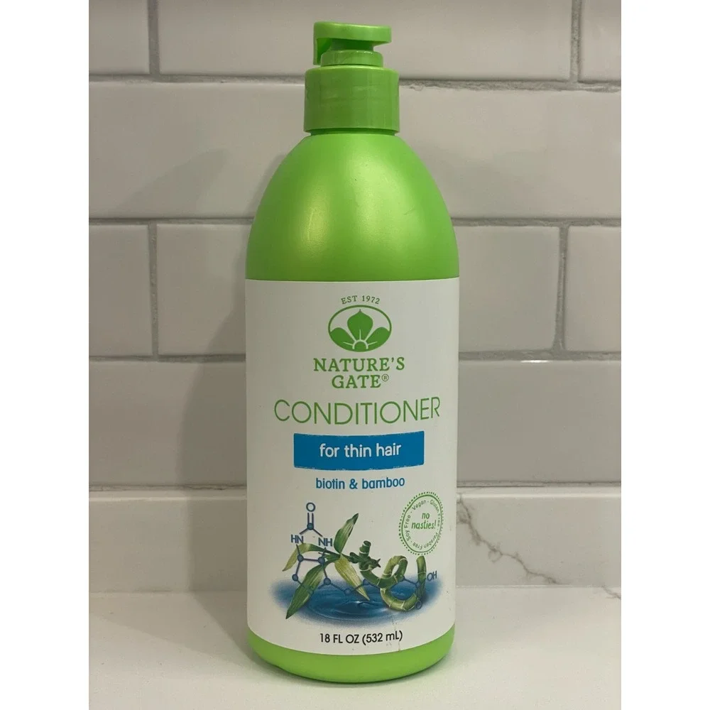 Nature's Gate Biotin‎ + Bamboo Conditioner Thin Hair 18 fl oz/532 ml New