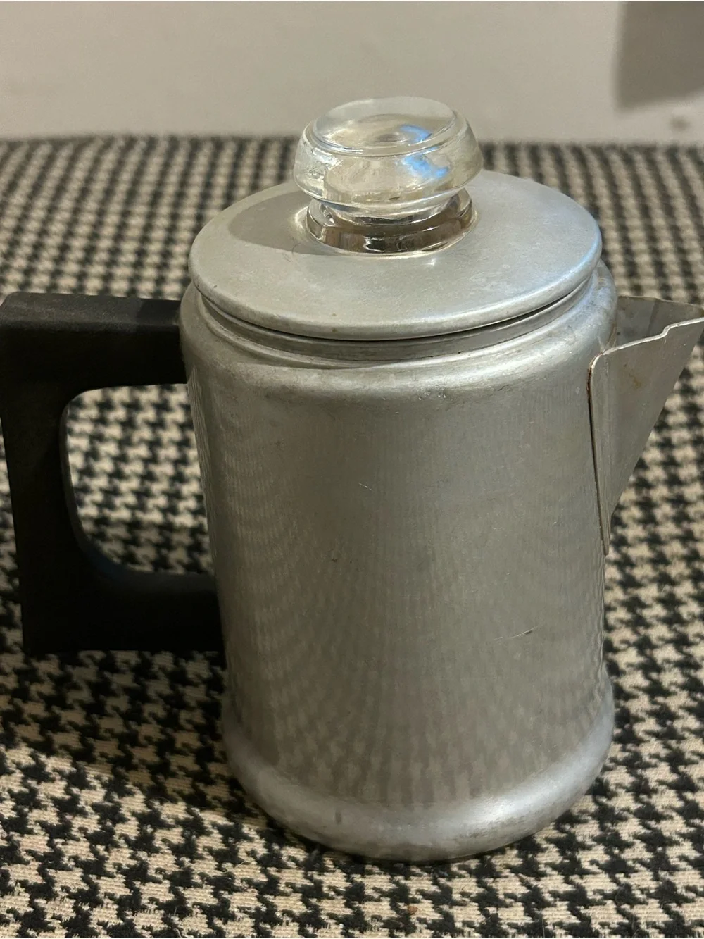 Vintage Mini Aluminum Percolator