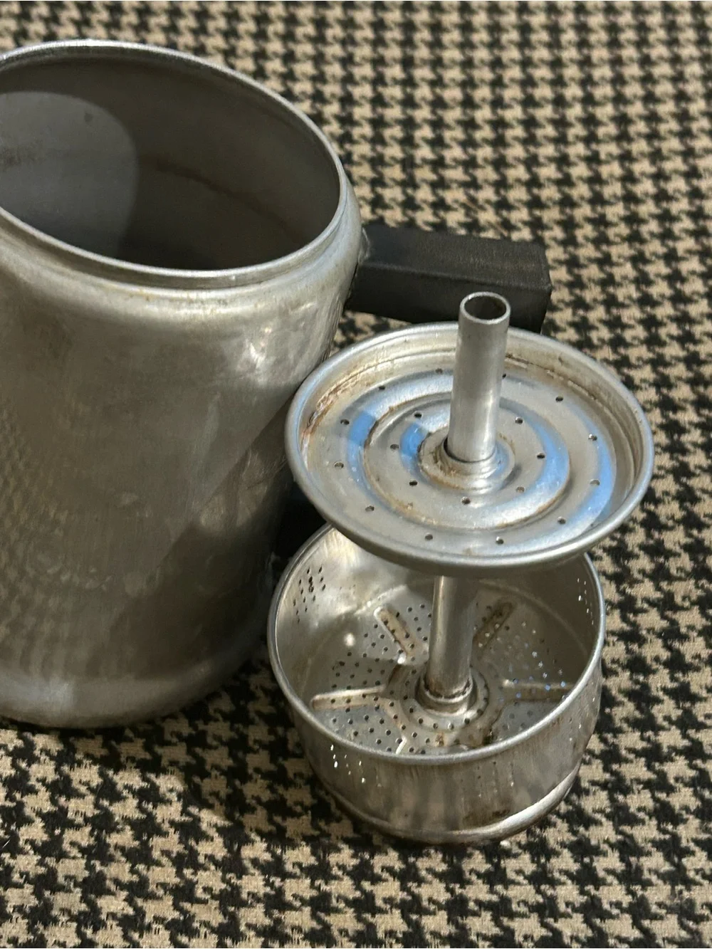 Vintage Mini Aluminum Percolator
