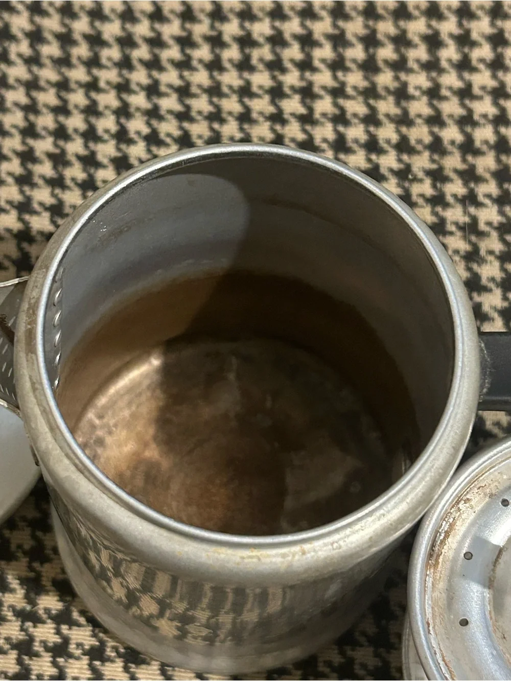 Vintage Mini Aluminum Percolator