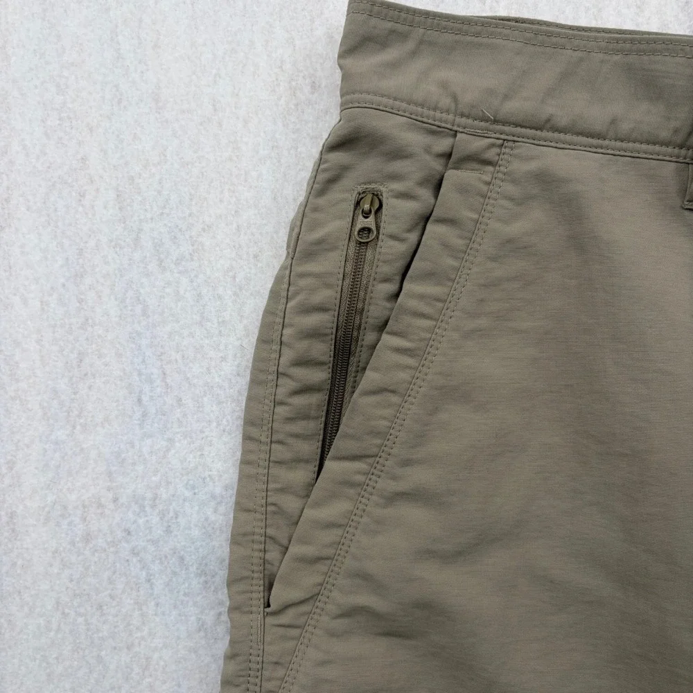 The North Face Mens Paramount Peak Hiking Shorts Tan Khaki Nylon Size 38