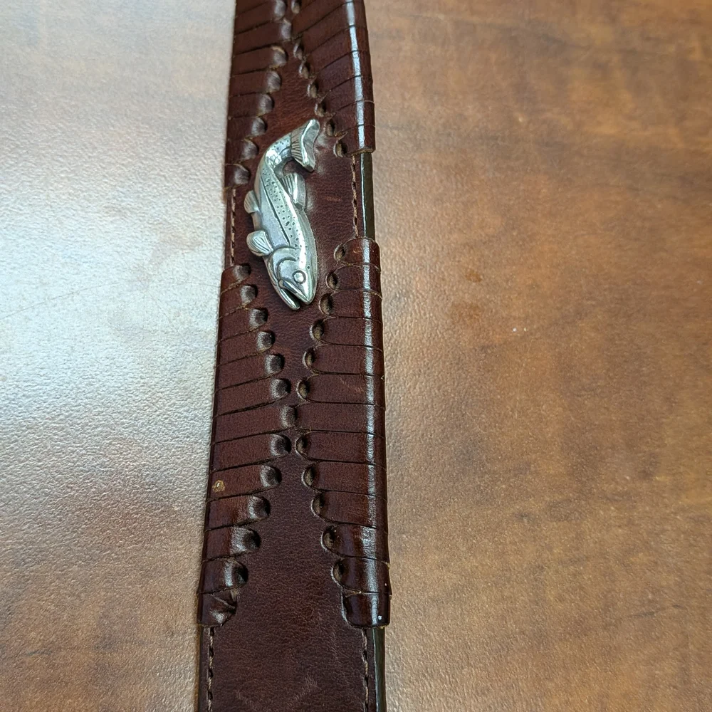 Brighton brown leather sleek