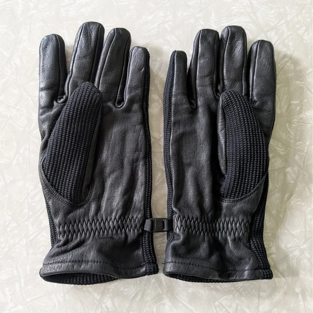 Spyder knit leather