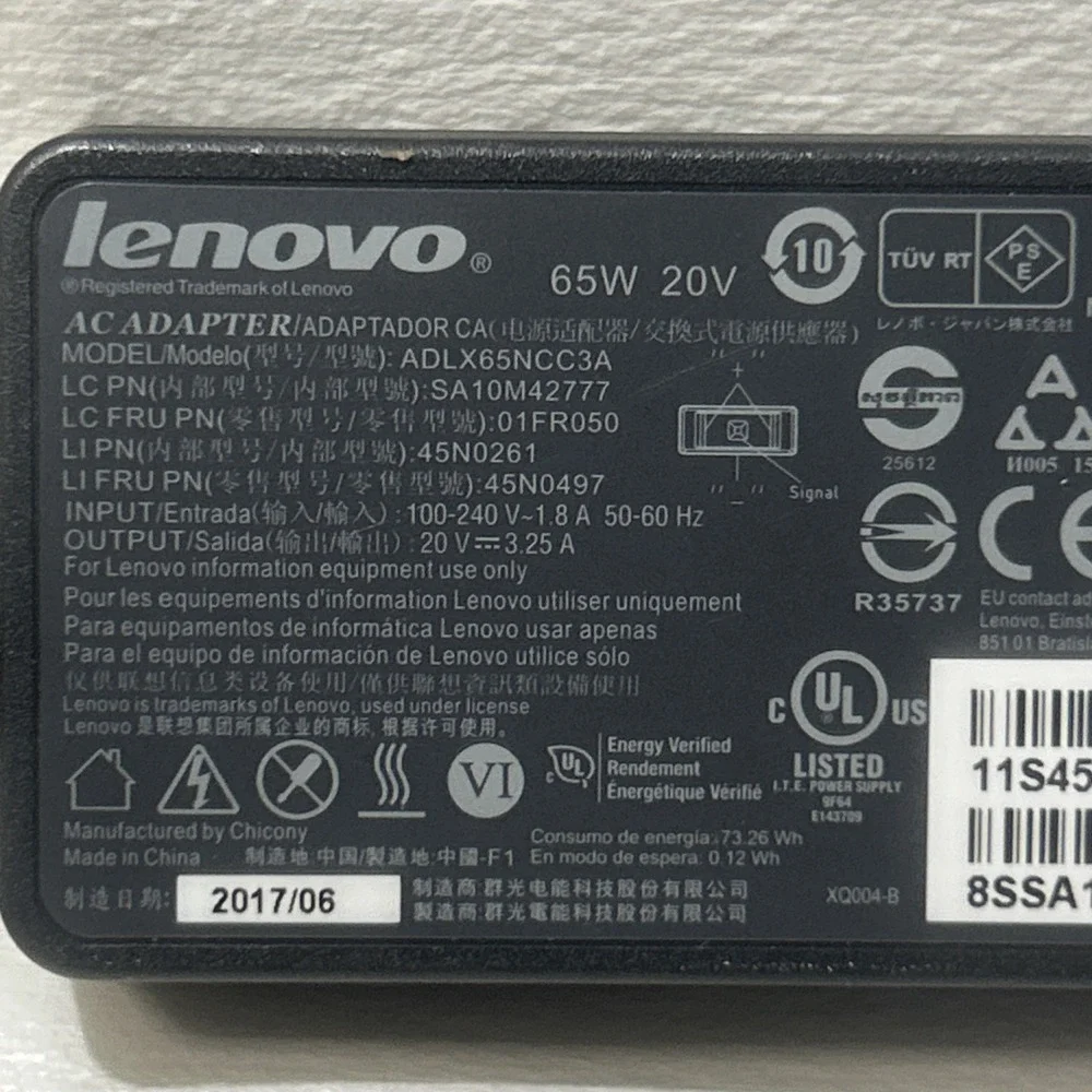 Lenovo genuine 65w