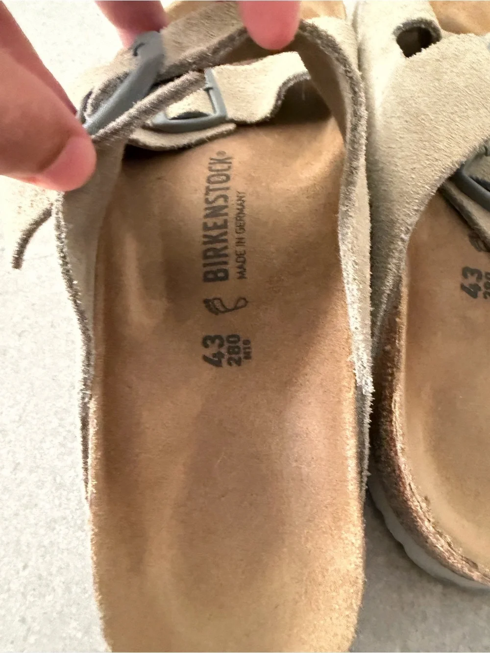 Birkenstock suede double