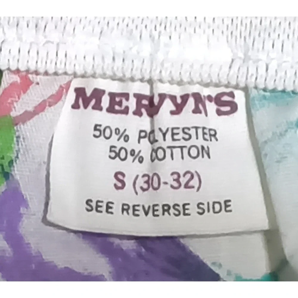 Mervyn's Floral Boxer Shorts Men Small 30-32 Multicolor‎ Vintage Deadstock NWT