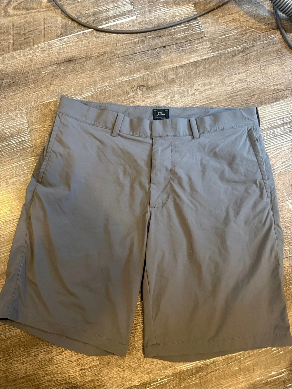 J. Crew Men’s Gray Flat-Front Chino-Style Shorts