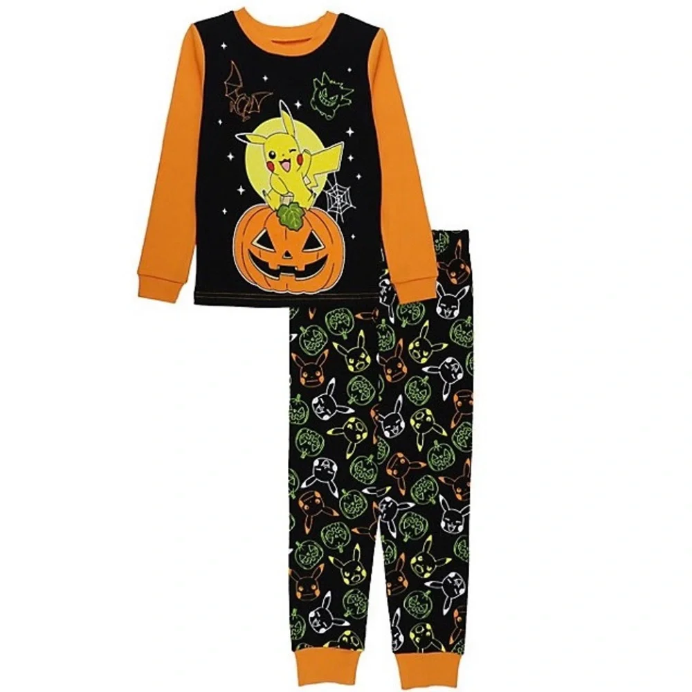 Pikachu Halloween 🎃 Glow In The Dark Pajamas