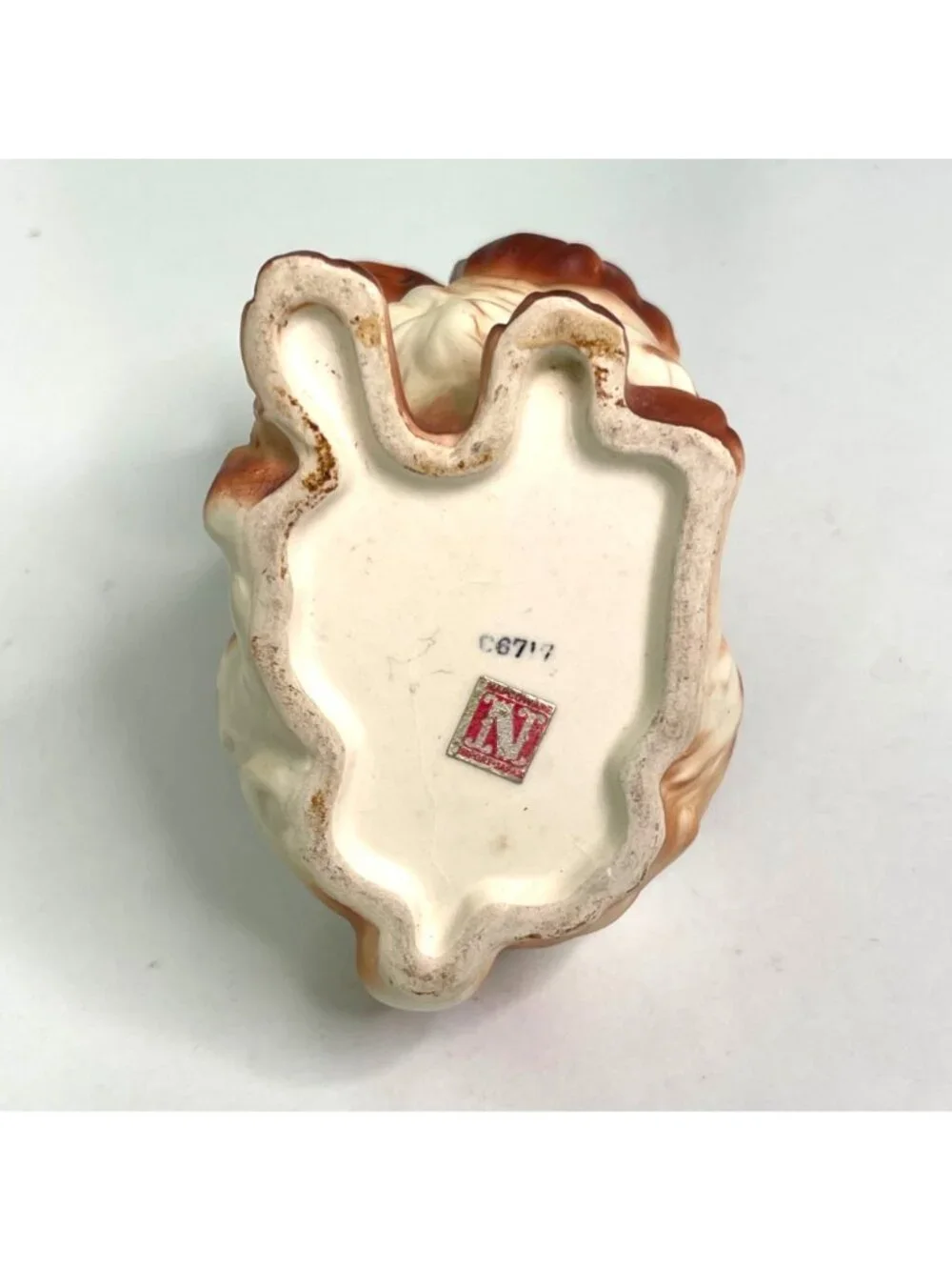 Vintage Napco Ware Cocker Spaniel Dog Ceramic Planter C6717 Foil Label 1950s 5