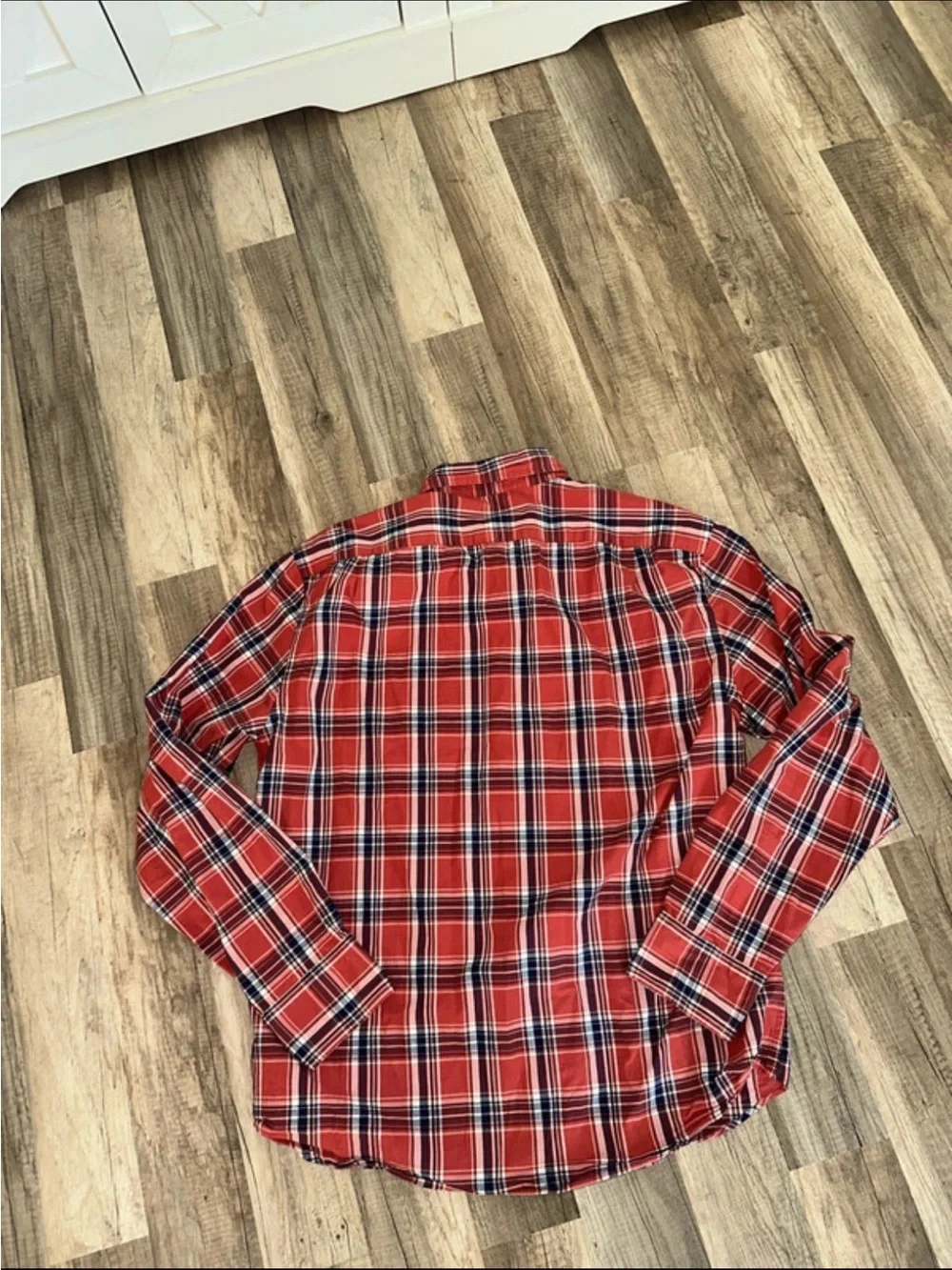 J. Crew Red Plaid Button-Down Shirt