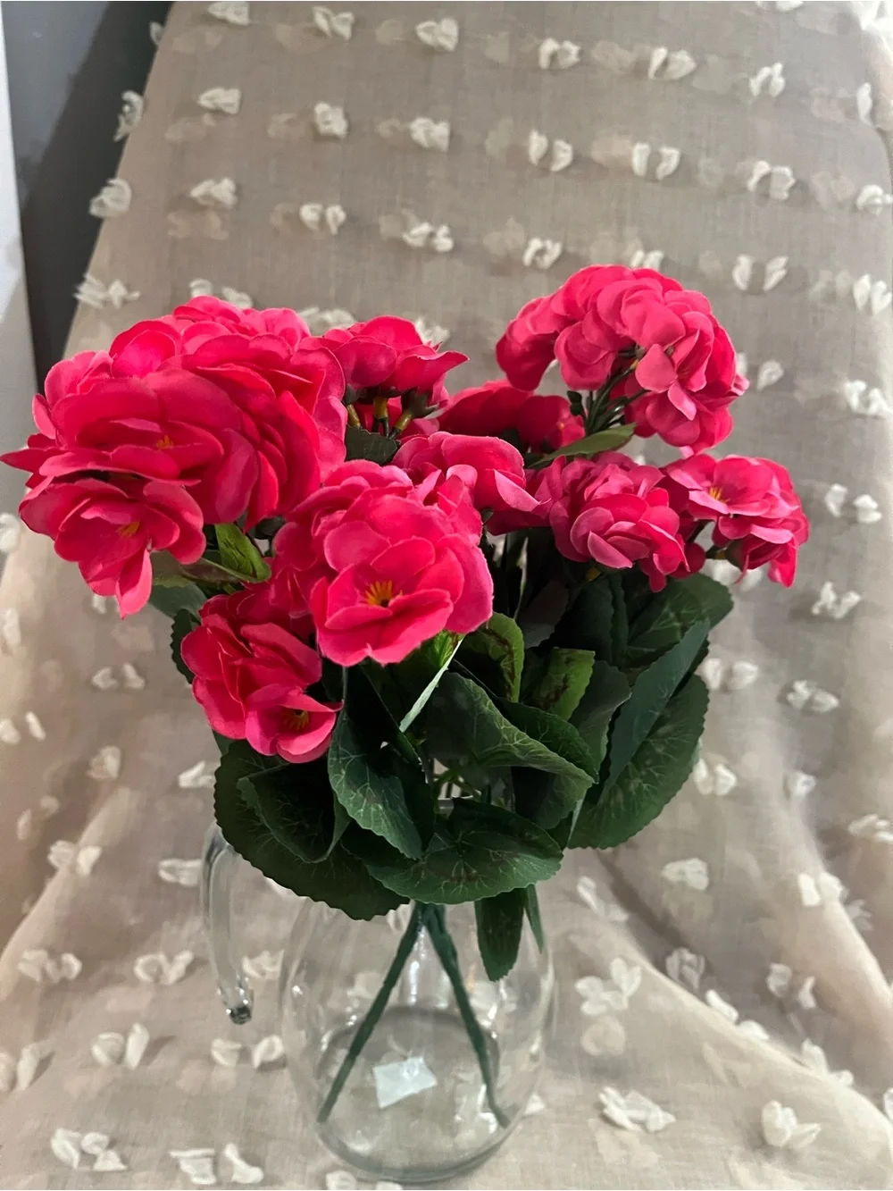 Pink Red Artificial Hydrangea Bouquet - Home Accents