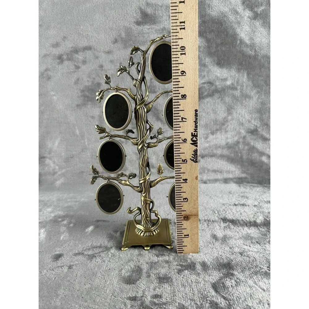 Burnes Of Boston Vintage Brass Family Tree Photo Frame‎ Oval Shaped Frames
